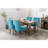 A&a furniture ultra side dining chairs | set of 2 | thickened fabric, solid wood legs | bronze nailhead-497025300-497689670