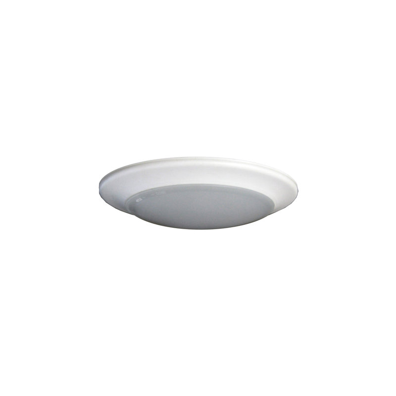 Strinko Acrylic LED Flush Mount, White, 1.4" H x 9.5" W x 9.5" D