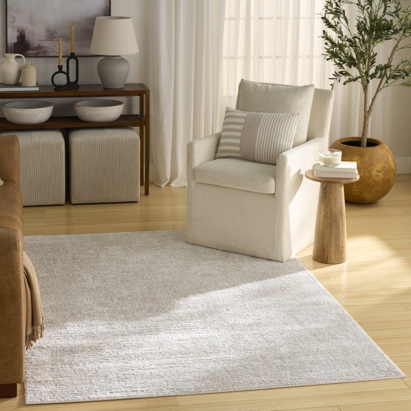 Lafever 4' x 6' Beige Modern Indoor Rug, Rectangle 4' x 6'
