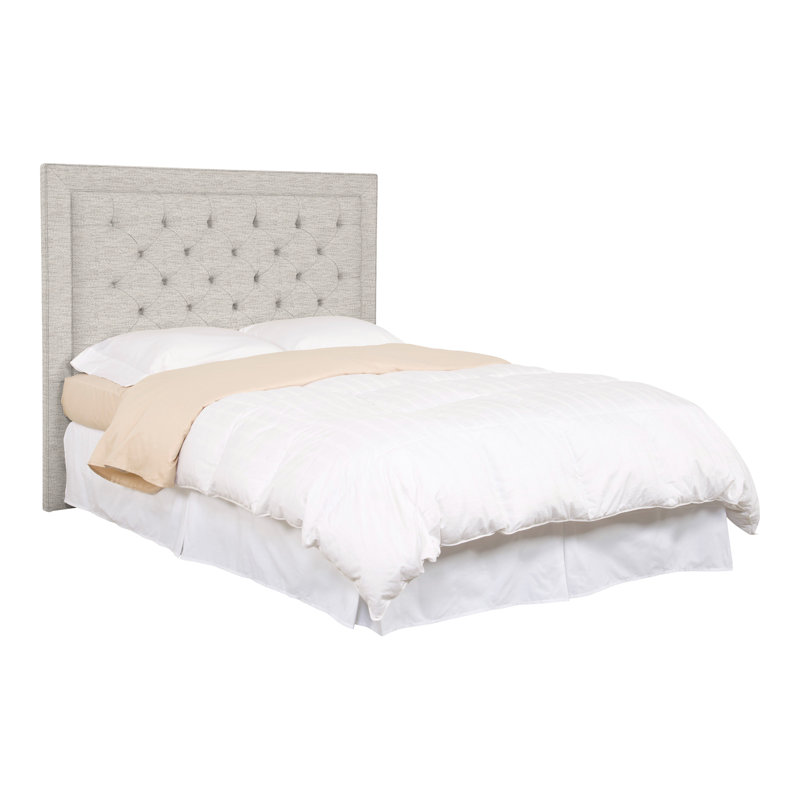 Hillary/Hank Queen Upholstered Panel Headboard, Impala Linen