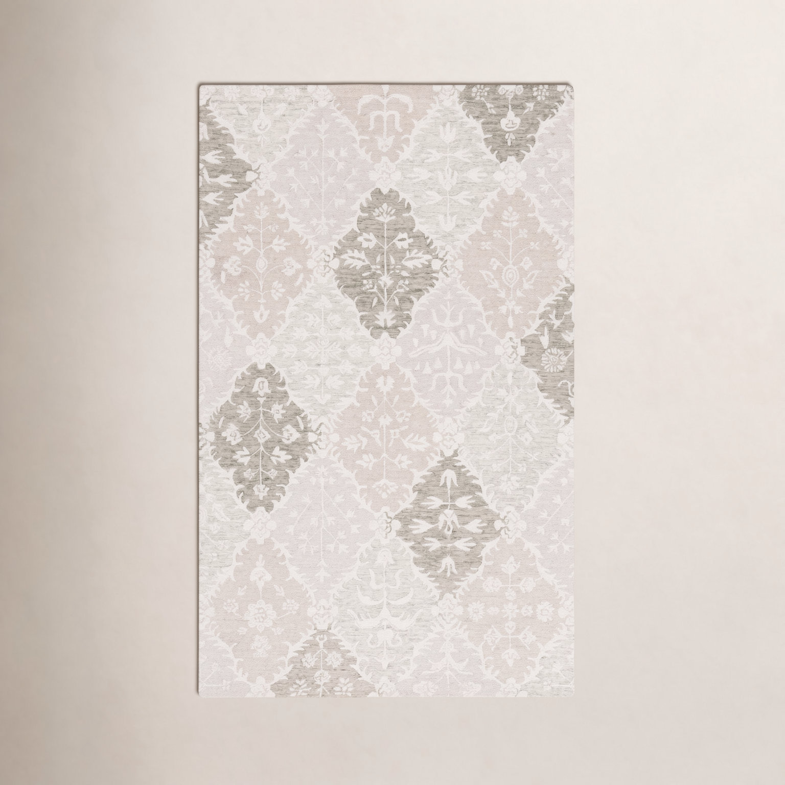 Garvin Hand-Tufted Wool Floral Rug, Rectangle 8' x 10'
