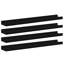 Ensemble de 4 tablettes murales modernes en bois aggloméré noir 23,6 x 3,5 x 1,2 po-128525127-128525125