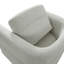 Fauteuil demi-tonneau rembourré et pivotant-763510055