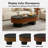 Oval Top Solid Wood Coffee Table With Removable Tabletop and Hidden Storage, Perfect For the Living Room, Study or Office-129438463