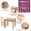 4 - Person Solid Oak Dining Set-88730577