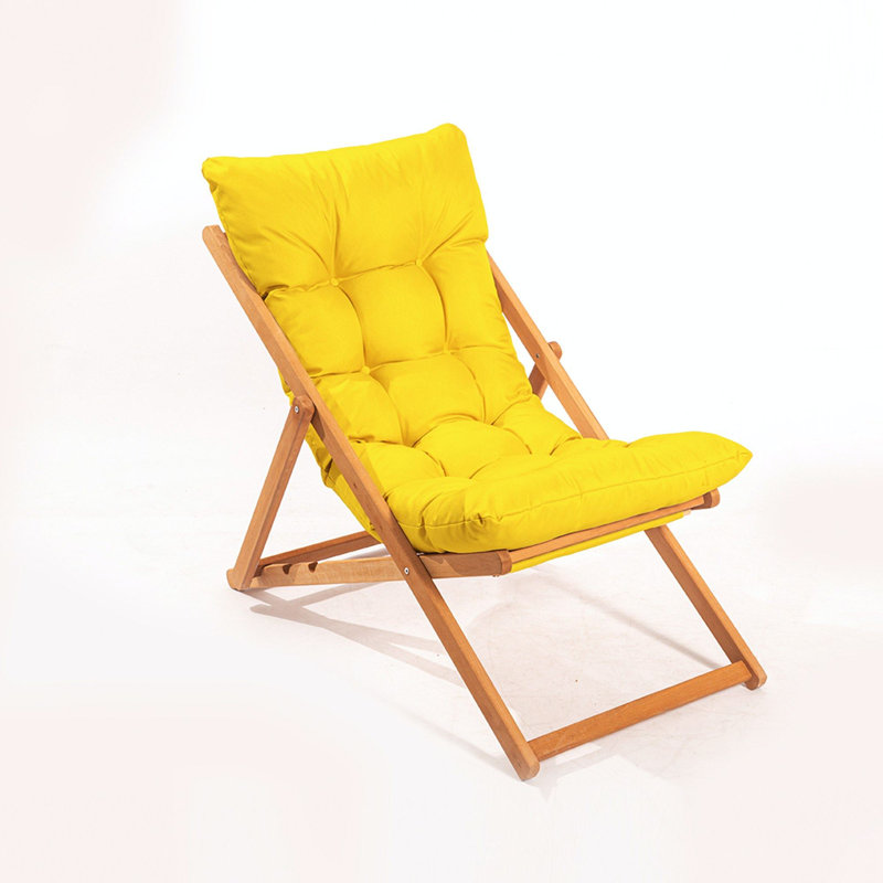 Phillippi Folding Deck Chair, Yellow