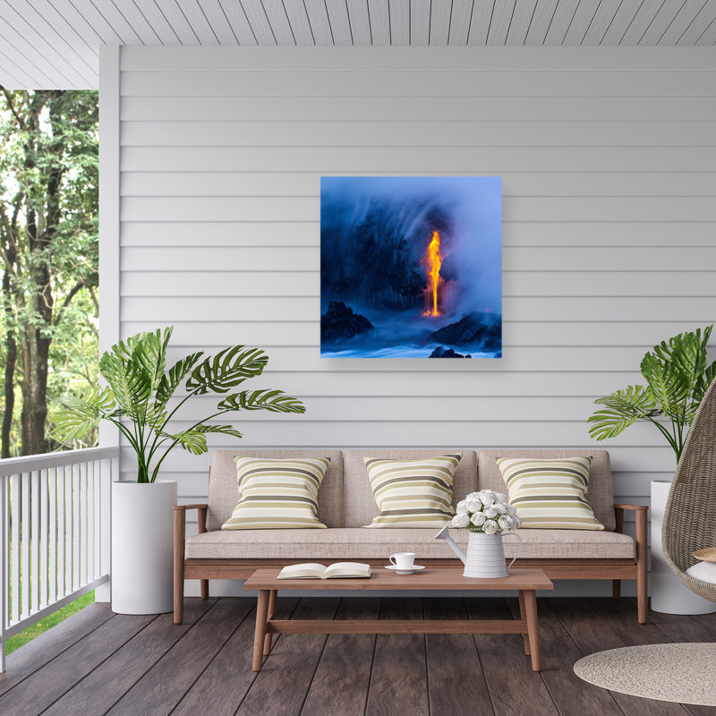 «Miles Morgan Electric Blue», reproduction sur toile, H 18 po x l 18 po