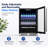 Signature 24 in. 84 Can and 13 Bottle Stainless Steel Single Door Single Zone Built-In Wine Refrigerators-17812170