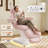 3-Motor Electric Massage Table with Stool, Adjustable Height and Backrest, Built-in Charging Station and LED Light, for Spa, Facial and Salon Use-737241482