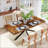 55.11-70.86 Inch Retro Rectangular Stretch Dining Table With Antique Wood Top, Relief Plate, And Storage Box For Versatile Use In Dining Rooms, Kitchens, And Living Rooms-1163014968