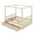 Canopy Bed with Storage Drawers-520123762-520123764