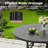5-Piece Outdoor Patio Dining Set with 360° Swivel Chairs and Round Table-250265150-250265146