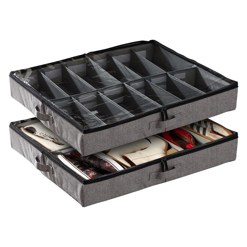 Latitude Run® Fabric Box, Gray