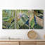 Sun Tipped Tropicals - Ensemble de 3 reproductions sur toiles tendues-2031127442