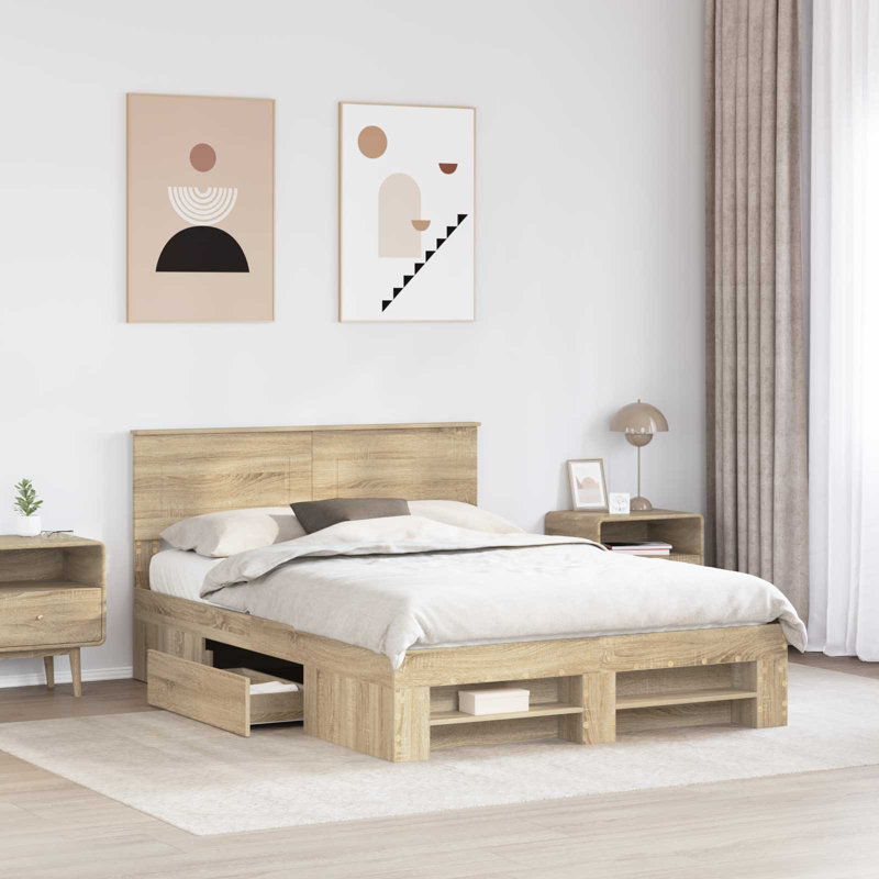 Bed, Sonoma Oak, Kingsize (5')