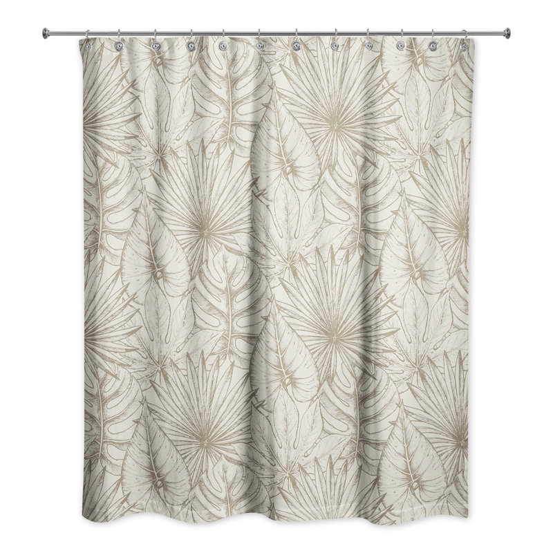 Rideau de douche simple Floral Vintage