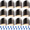 5CCT Low Voltage LED Deck Lights, Anti Glare Downward Integrated Step Railing Light, Aluminum LED Fence Light, 12-24V AC/DC, Oil Rubbed Bronze