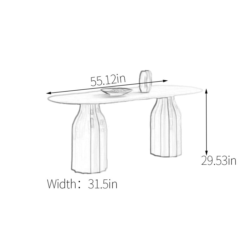 Dandor, 29.53"H x 55.12"L x 31.5"W