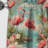 Coastal Flamingo Fusion Coastal Pattern - Floral Curtain - Blackout Curtain - 1 Panels-107555386