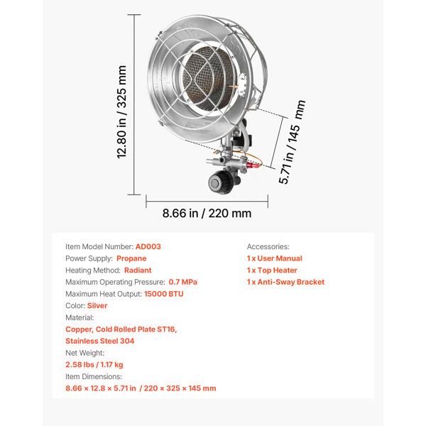 Dimensions du produit