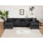 Grid U Shaped Modular Sectional Sofa, Oversized Cloud Couch With Ottoman-837531120-837440249