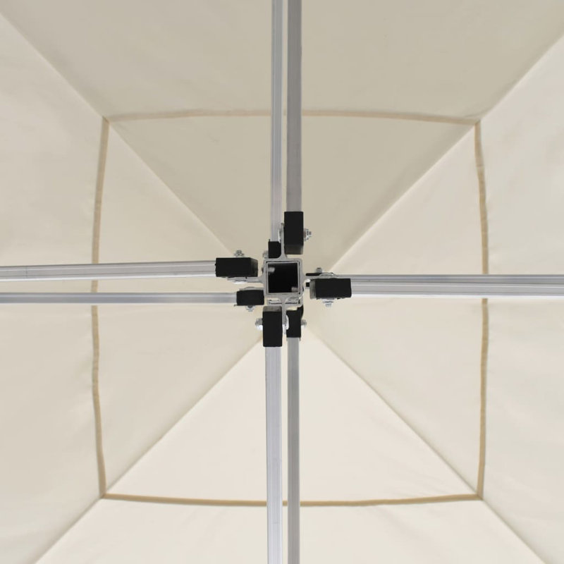 Abney 7.62m x 7.62m Metal Party Tent, Cream, 78.74 "H x 78.74 "W x 124 "D