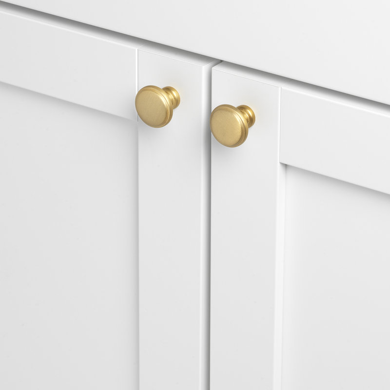 Mushroom Knob, Satin Gold