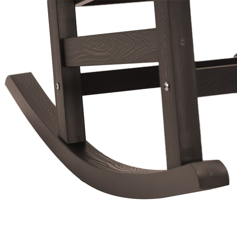 Chaise Adirondack berçante ChiPS HDPS, Brun