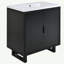 Ensemble de meuble-lavabo 30 po avec lavabo, armoire combinée, armoire de rangement pour salle de bain, structure en bois massif-416536951
