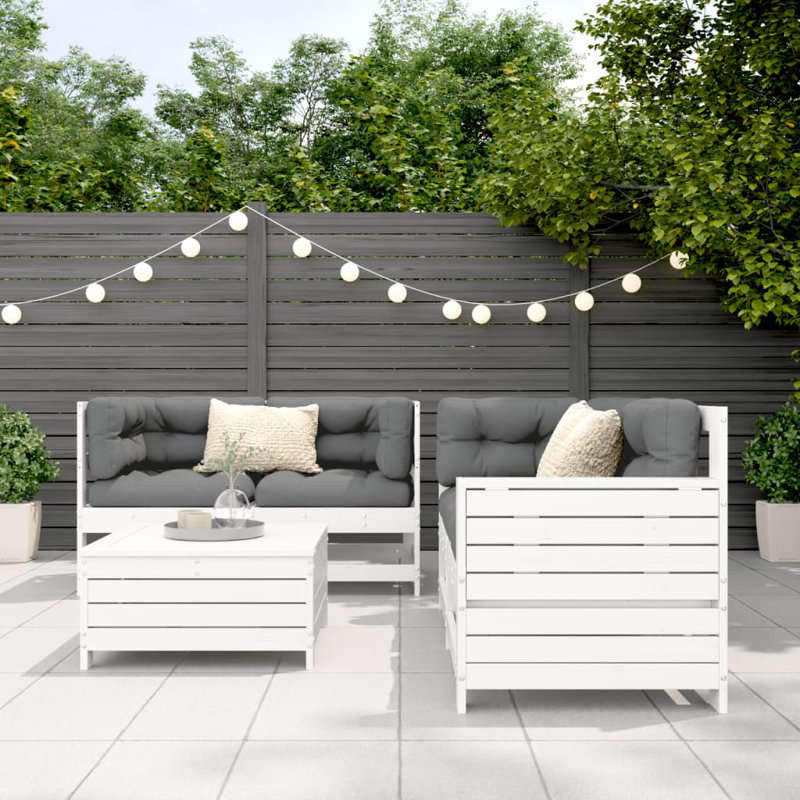 62cm Wide Patio Sofa, White