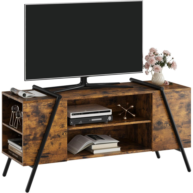 Unfinished TV Stand, 23.03cm H x 47.24cm L x 17.52cm W, Retro Brown