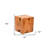 16" Natural Solid Wood End Table