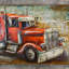Industrial Transportation Wall Decor on Metal