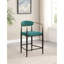 Chaise de comptoir rembourrée en tissu (ensemble de 2)-585233869-585233871