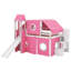 Lit mezzanine double avec tente et tour-485003283
