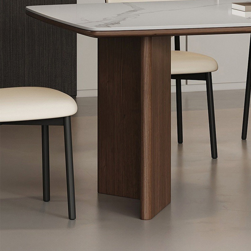 Ensemble de table de salle à manger rectangulaire haut de gamme, H 29,5 po x L 78,7 po x l 35,4 po