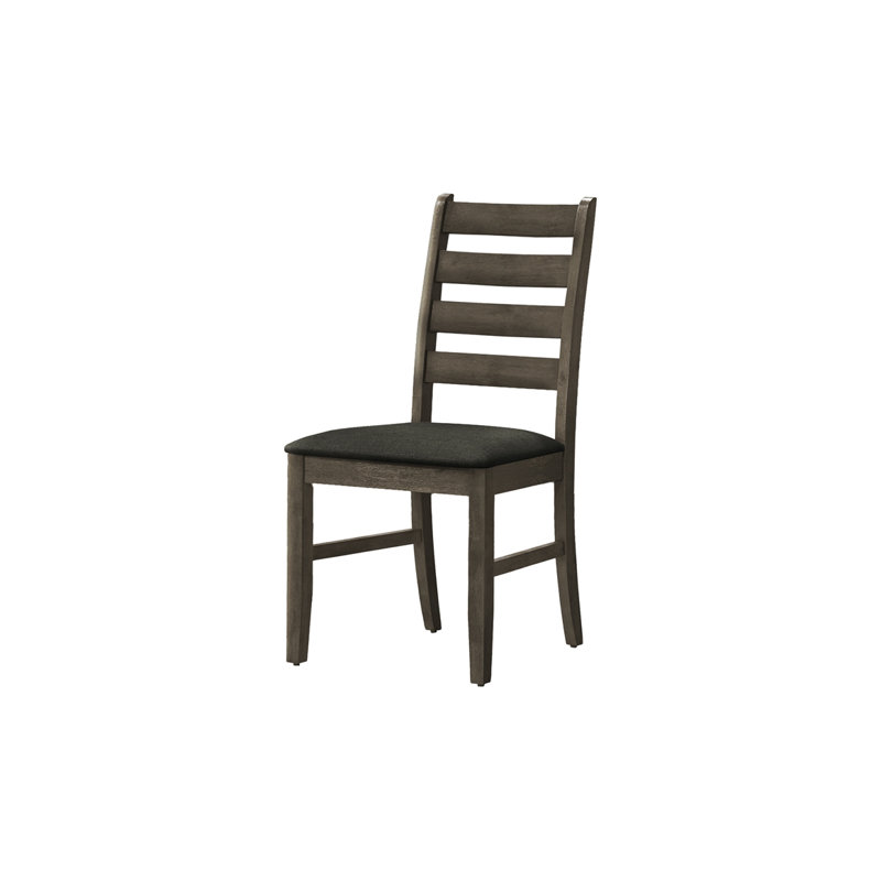 Chaise rembourrée, Gris, Noir