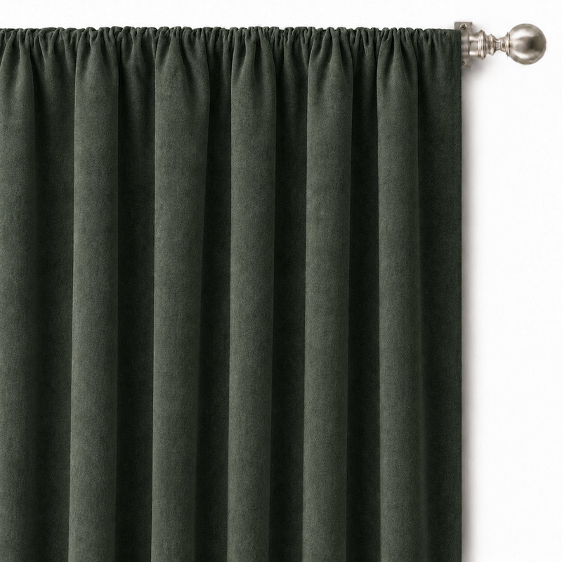 Solid Velvet | Tuscan Fabric, Gray