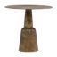 Golbez 32-Inch Round Aluminum Antique Brass Finished Pedestal Base Bistrotable