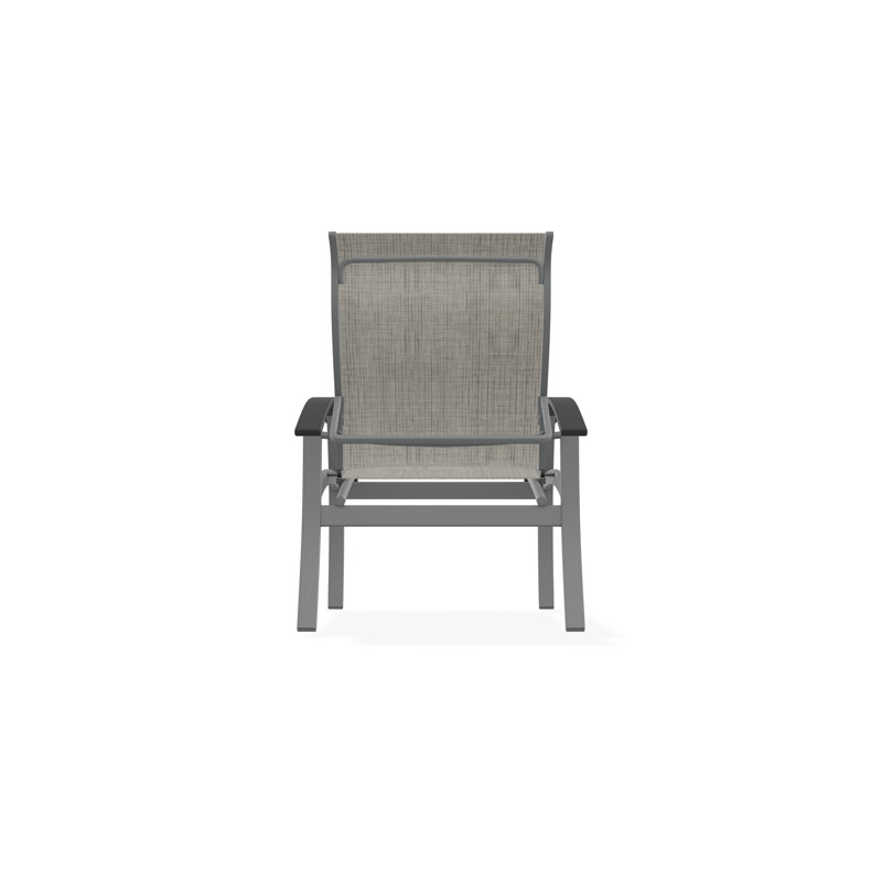 Belle Isle Outdoor Dining Chair, Graphite, Smoke