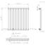 Ipolito Single Panel D-Shape Horizontal Designer Radiator-329394876-329394879