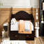 Lit de jour simple en bois avec lit gigogne simple, lit de jour extensible avec deux tiroirs de rangement, espresso (heure d’arrivée prévue: 9,12)-70505267