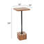 Table d'appoint à carreaux en bois