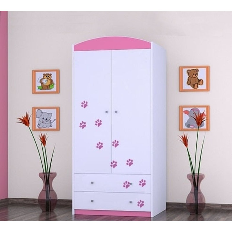 Callaway 2 Door Wardrobe, Pink