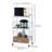 Commodious Kitchen Shelf On Casters, White-399373123