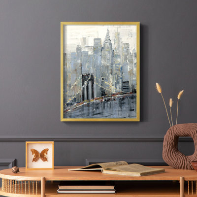 Midtown Morning Framed Print - Solid Wood