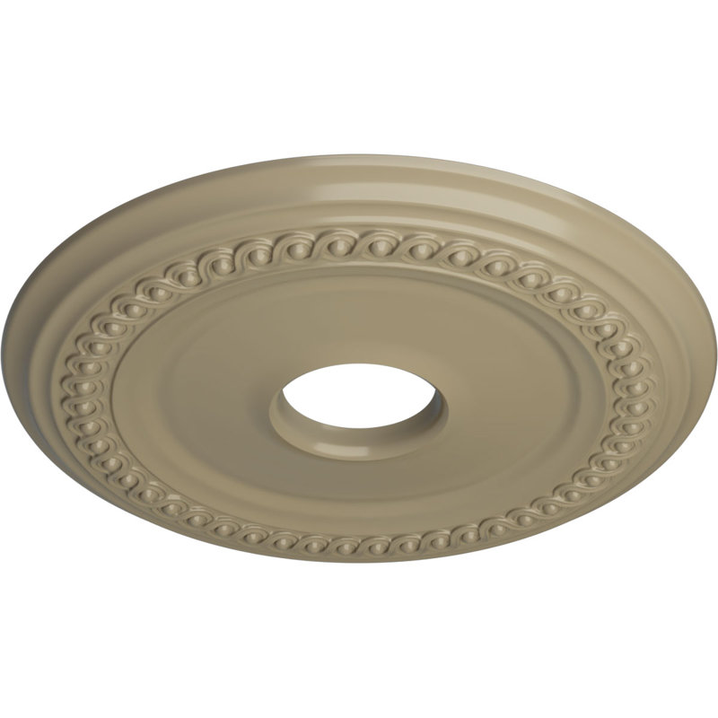 Médaillon de plafond classique H 18 5/8 po x l 18 5/8 po x P 1 1/8 po, Désert de Gobi