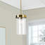 Luminaire suspendu cylindrique à 1 lumière
