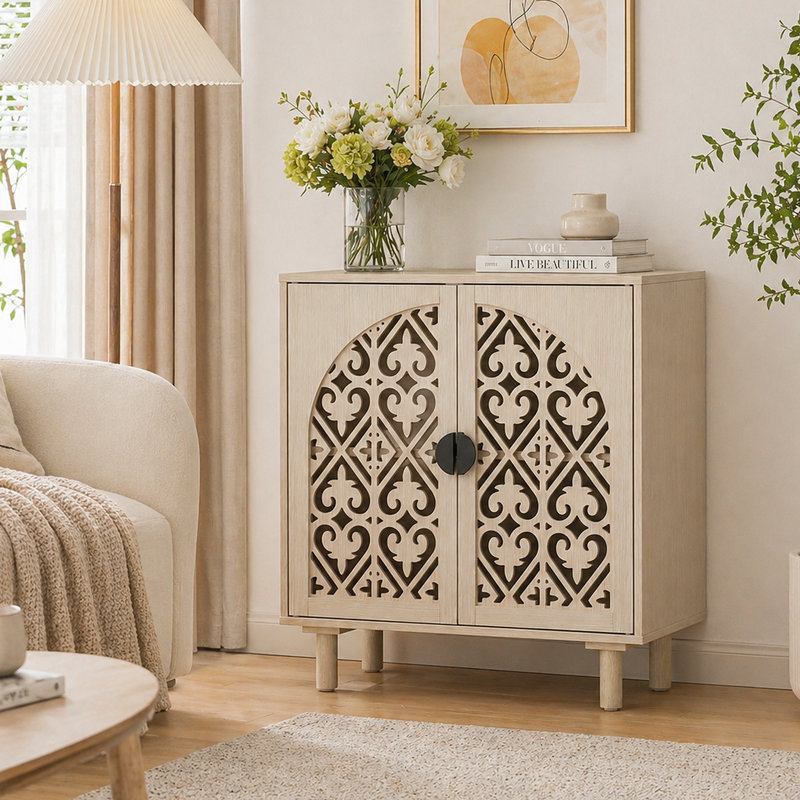 Armoire de rangement 29,84 po, Blanc