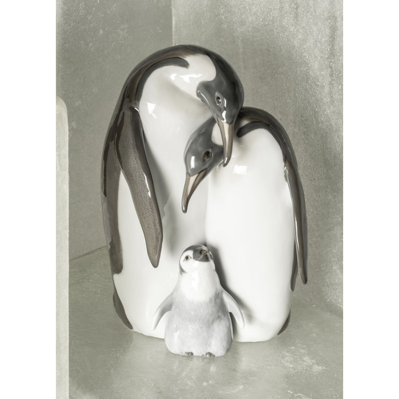 Penguin Family Figurine, Blue